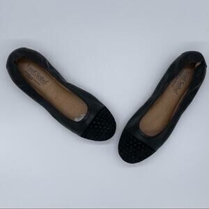 Josef Seibel Pippa Studded Leather Ballet Flat - Black - 37